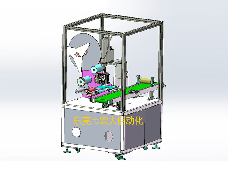 卷料式自动贴脚垫机